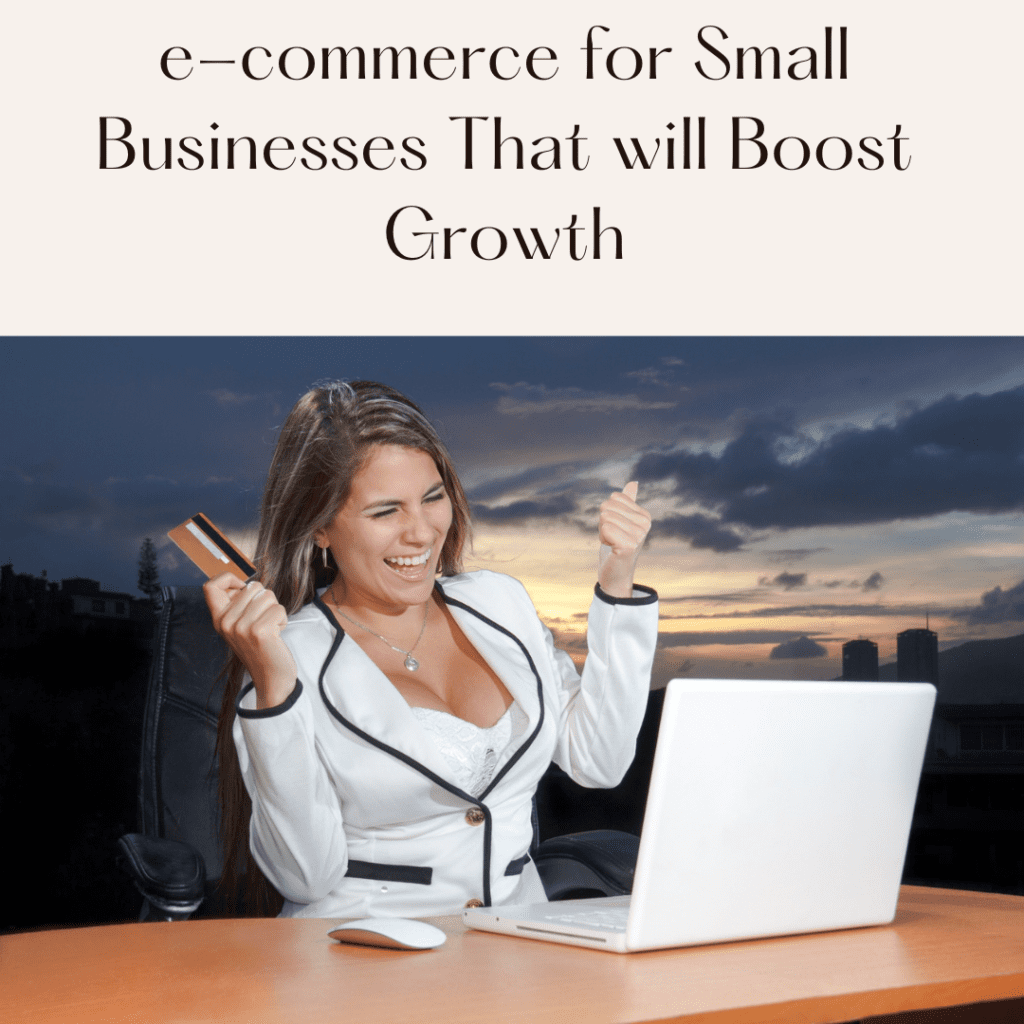 e-commerce for Small Businesses That will Boost Growth