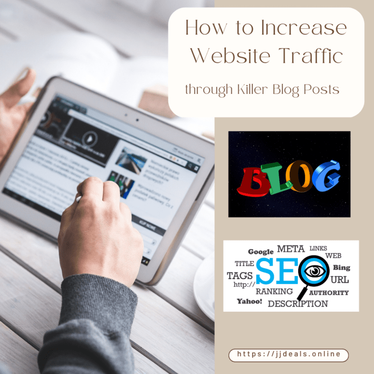 How to Increase Website Traffic through Killer Blog Posts